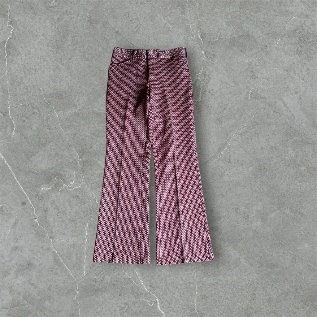 Chic Patterned Flare Pants